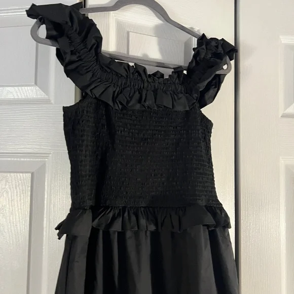 Caroline Constas Black Ruffled  Dress - Picture 6 of 11